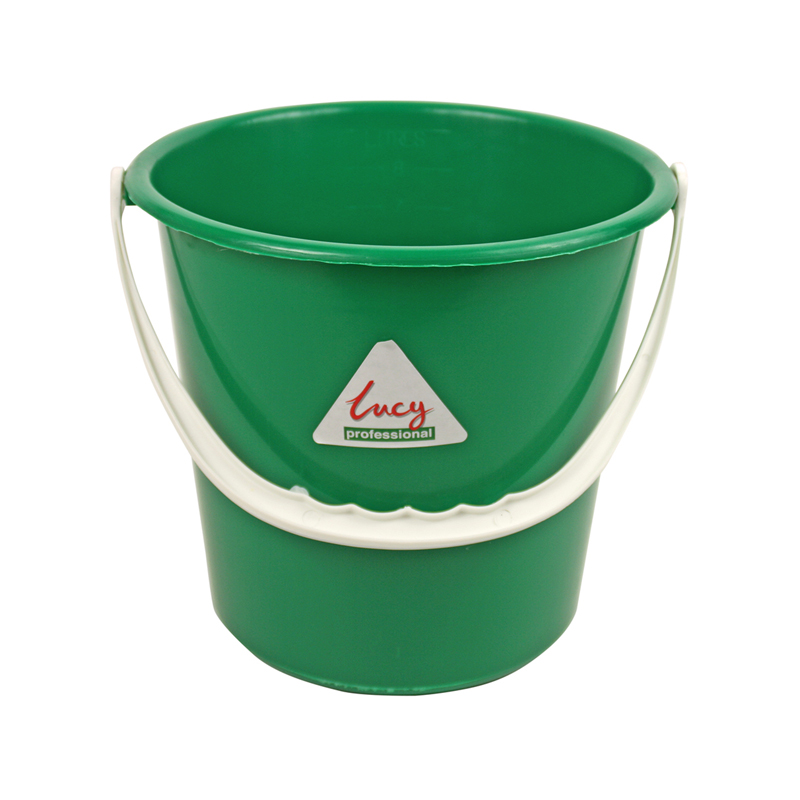 Plastic 2 Gallon Bucket Round, Green - 2101-04G