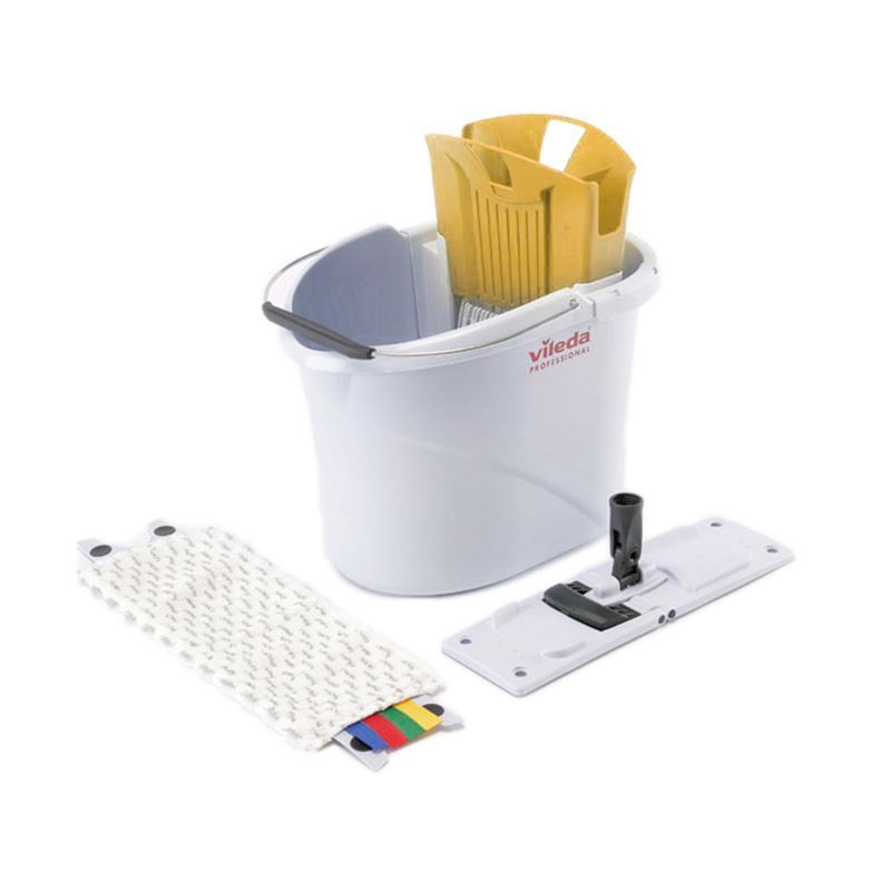 Vileda Mini UltraSpeed Mop System Starter Kit, Yellow - 129675