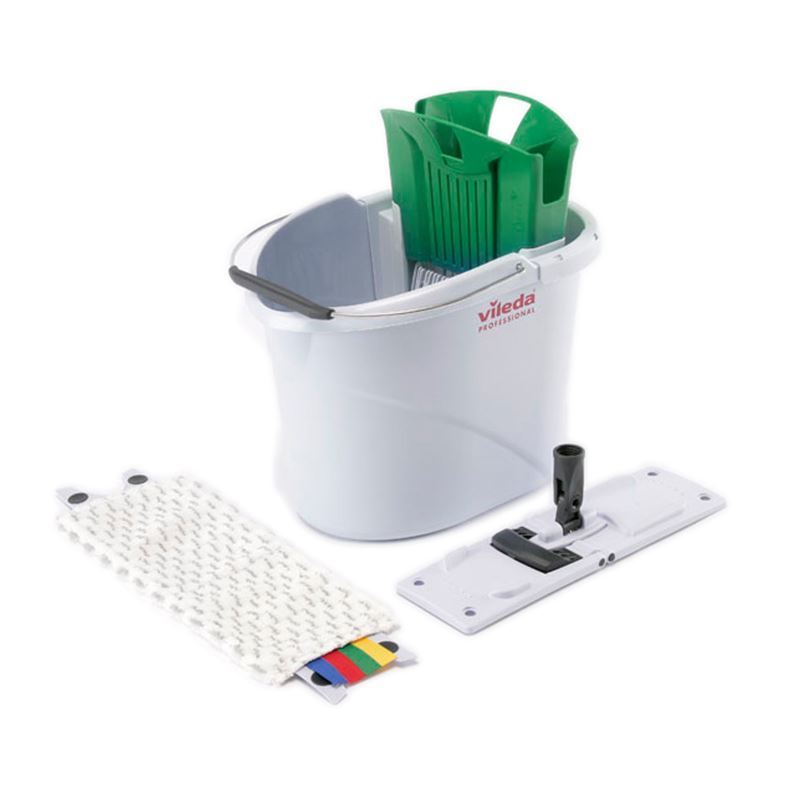 Vileda Mini UltraSpeed Mop System Starter Kit, Green - 129674