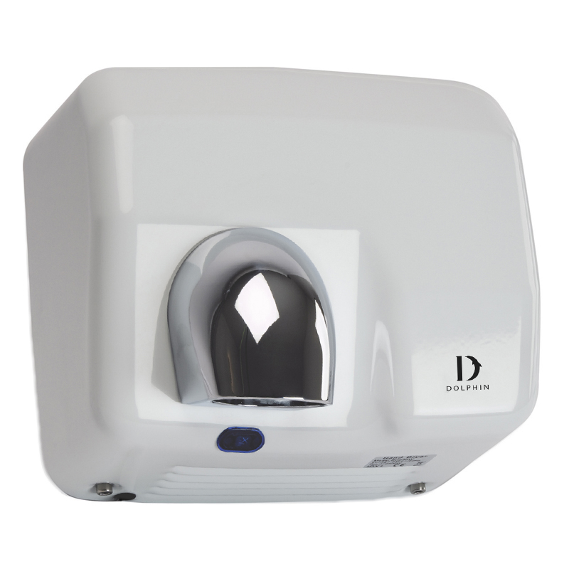 Dolphin Surface Mounted Automatic Hot Air Hand Dryer White BC230W