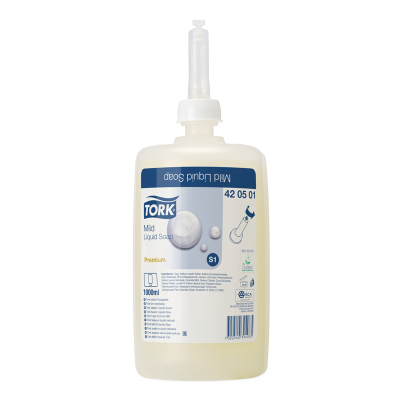 Tork Premium Mild Soap - 1 Litre (Case of 6) - 420501