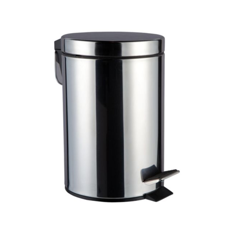 Dolphin Polished Stainless Steel Pedal Bin Bc112 - 28 Litre - BC112