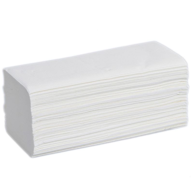 Wide White 2ply Interfold Hand Towels, Case of 3000