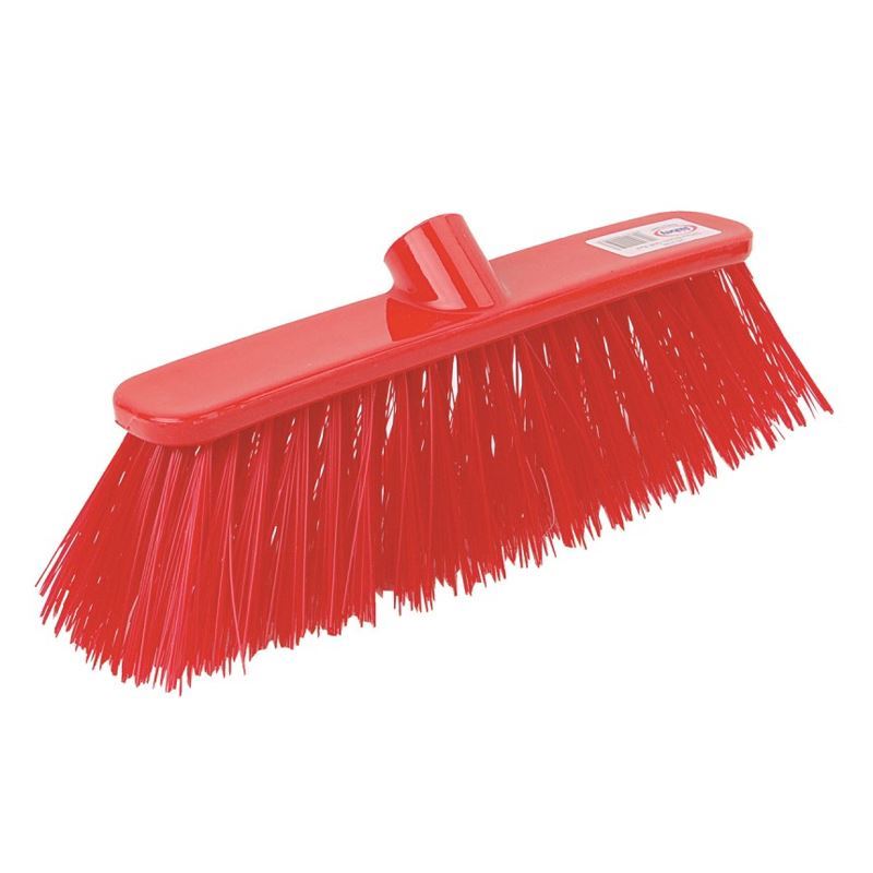 12" Soft Plastic Deluxe Broom Head (Red) - 3602-30R