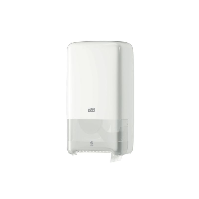 Tork Twin Mid-Size Toilet Roll Dispenser T6 - Compact Toilet System