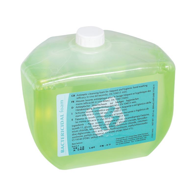 Bay West Bactericidal Foam Soap - 800ml (Case of 8) - 9602