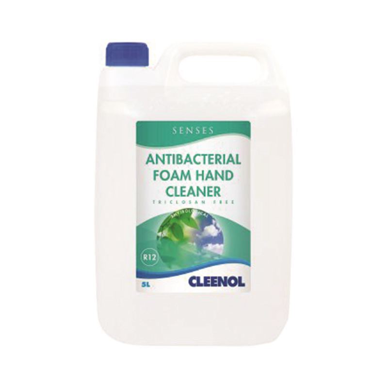 Cleenol Antibacterial Foam Hand Soap, 5 Litre - Pack of 2 - 74197