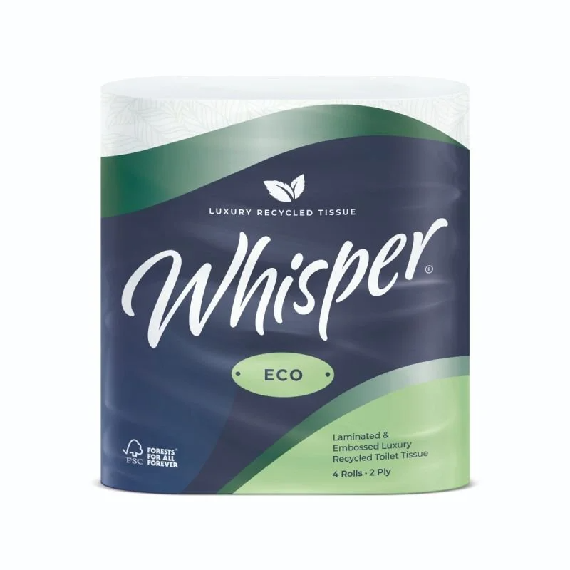 Whisper Eco 2ply Toilet Roll, Case of 40 - TLECO2