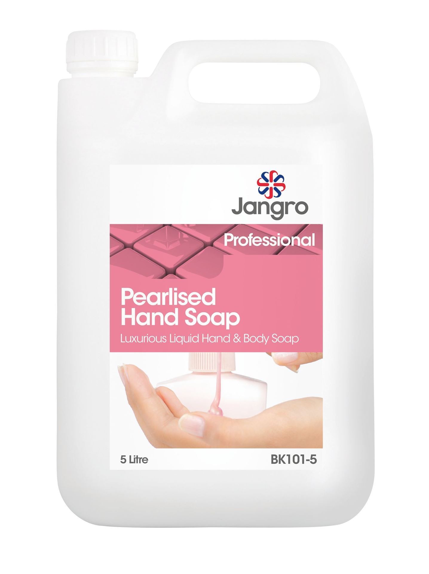 Jangro Pink Pearlised Hand Soap - 5 Litre C125