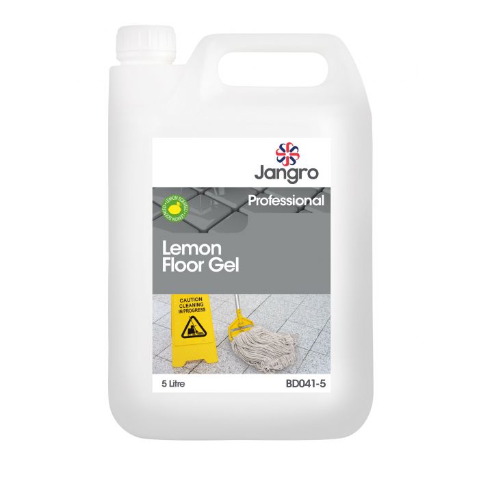 Jangro Professional Lemon Floor Gel Cleaner, 5 Litre 