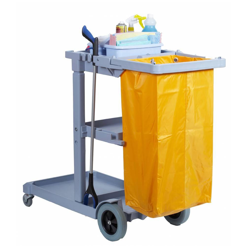 Professional Janitor/Cleaning Trolley With Vinyl Bag