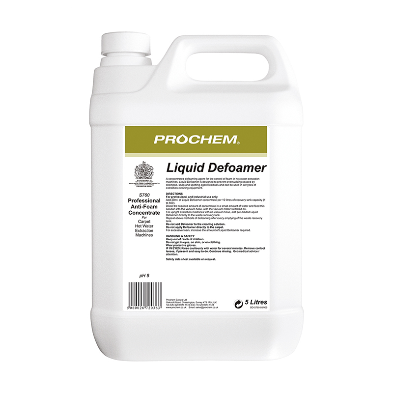 Prochem Liquid Defoamer - 5 Litre, S760 - S760-05