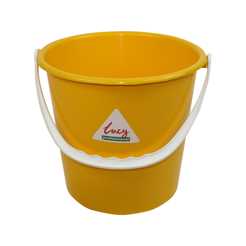 Plastic 2 Gallon Bucket Round, Yellow