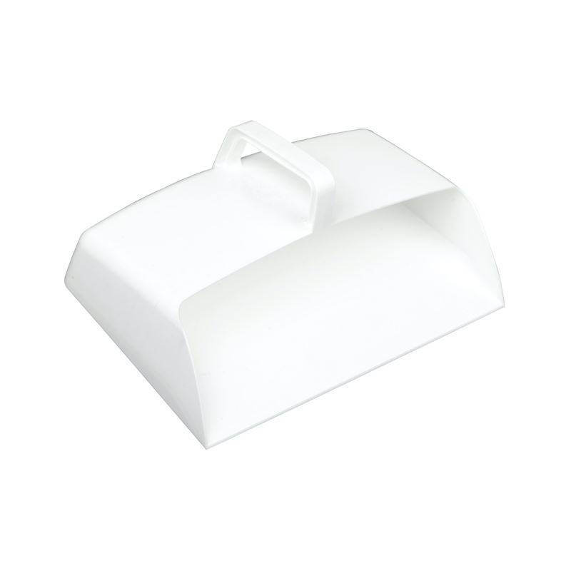 12" Enclosed Plastic Dustpan White