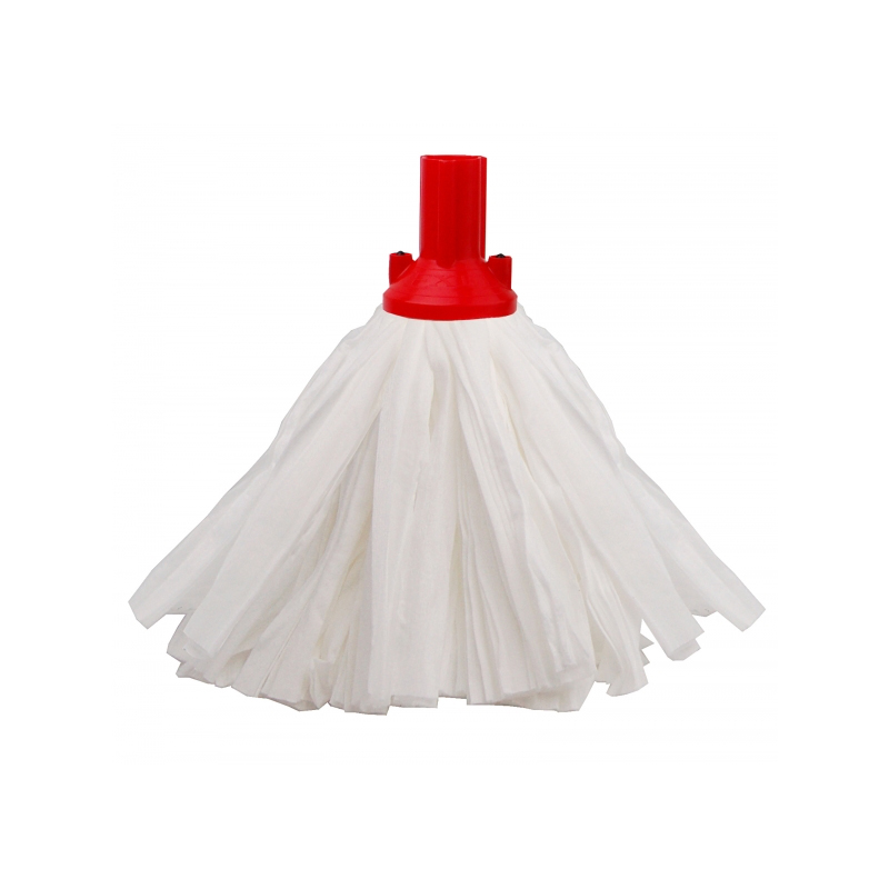 Exel Big White Paper Mop Head, Red