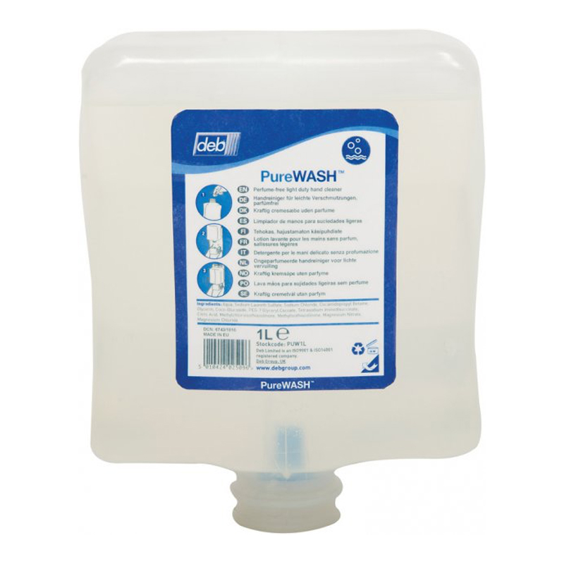 Deb Pure Cartridge Soap - 2 Litre (Case of 4) - PUW2LT