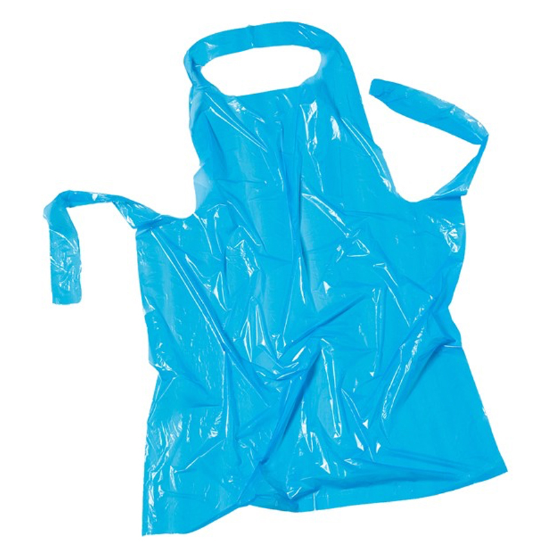 Plastic Disposable Aprons Blue (Pack of 100)
