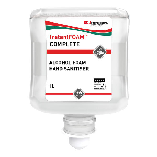 Deb Instant Foam Hand Wash Sanitiser - 1 Litre (Pack of 6) - DIS1000ML