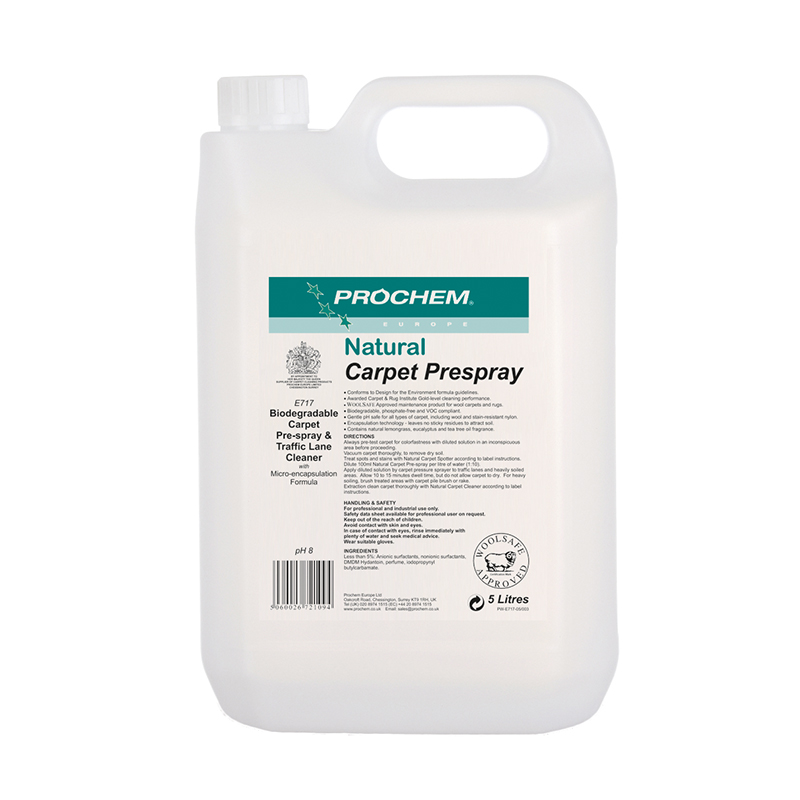 Prochem Natural Carpet Pre-Spray - 5 Litre, E717-05 (Case of 2)