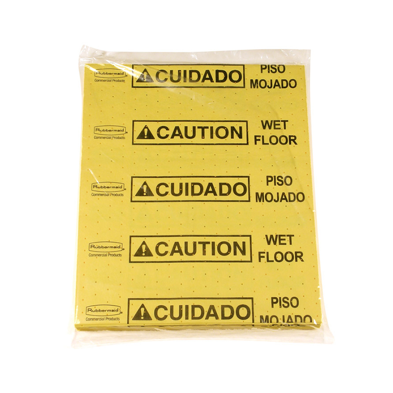 Over Spill Pads Yellow Caution (Pack of 25) - FG425200YEL