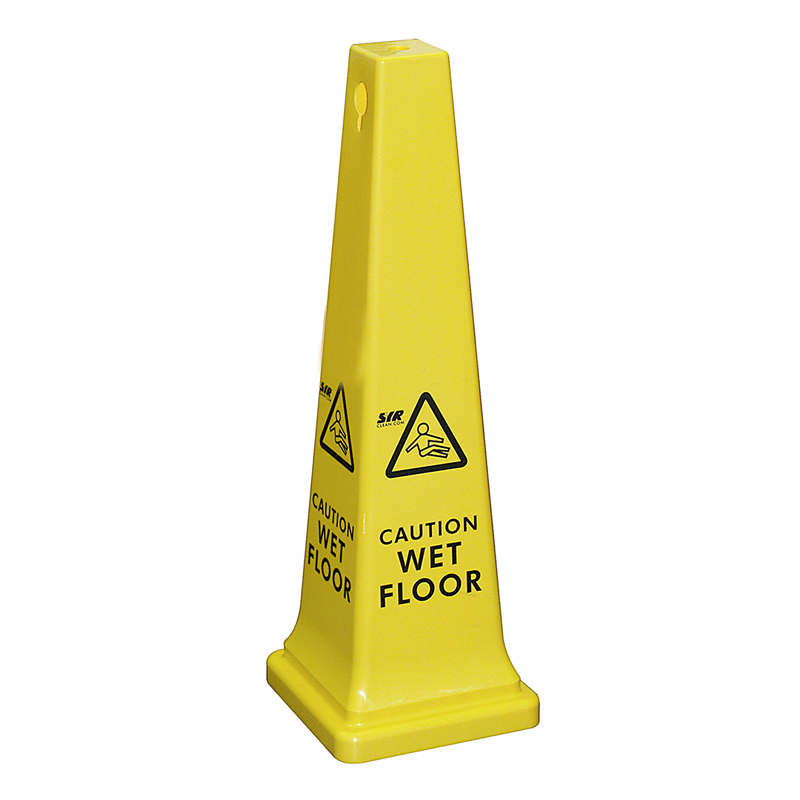 36" Sentry Wet Floor Sign - Yellow
