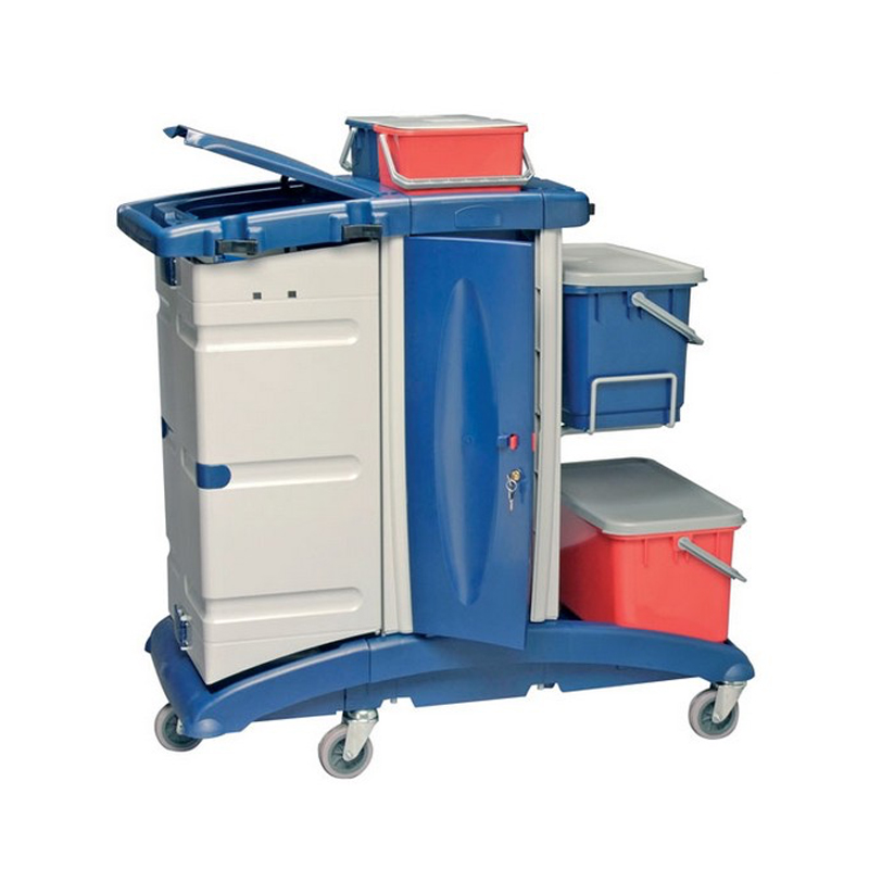 Robert Scott Double Flat Mop Cleaning Trolley With Lockable Cupboard - MX600 - MX 500 (SPECIAL VERSION WITH 2
