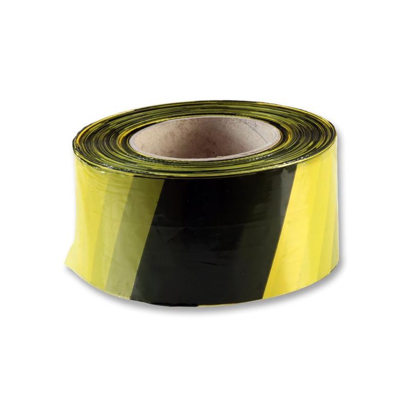 Black & Yellow Tape Non-Adhesive Per Roll