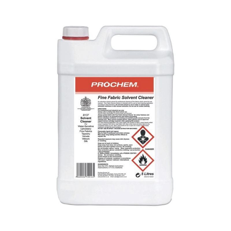 Prochem B137-05 Fine Fabric Solvent Cleaner - 5 Litre