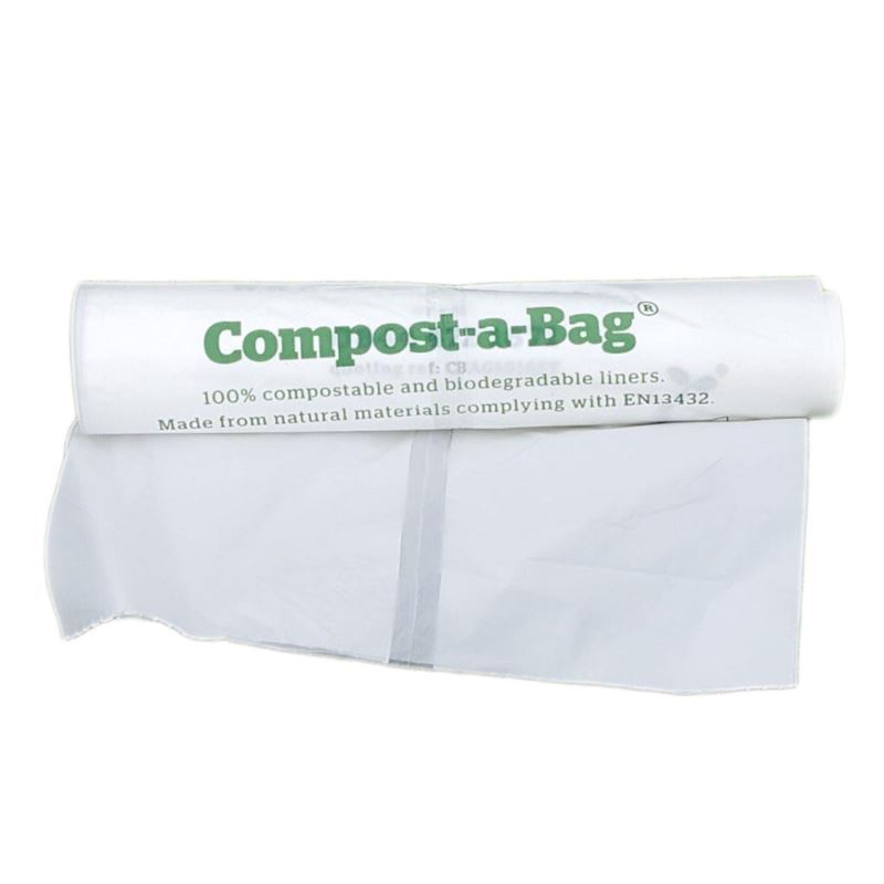 Cromwell Polythene 7 Litre Compostable Food Waste Liner, Box of 2080 - COMP7