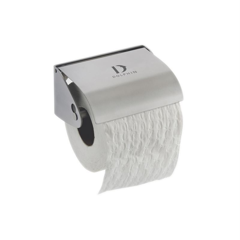 Dolphin Single Stainless Steel Toilet Roll Holder - BC266B