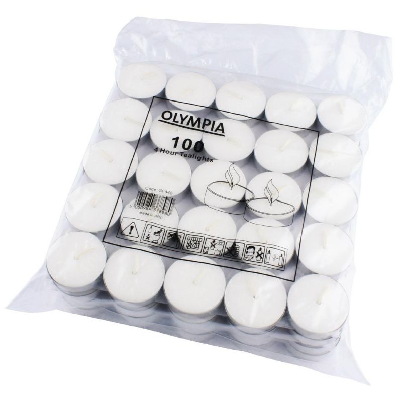 Olympia 4 Hour Tealights, Pack of 100