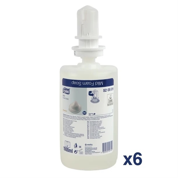 Tork Mild Foam Hand Soap - 6 x 1 Litre