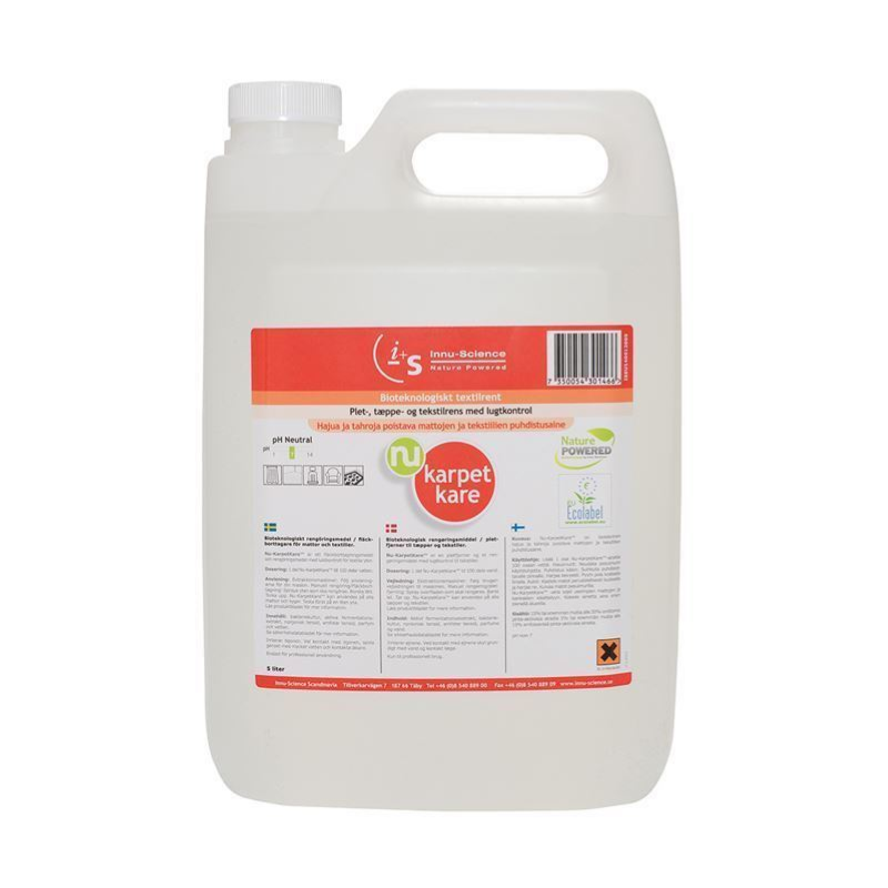 InnuScience Nu-Karpet Kare Carpet And Fabric Cleaner Concentrate, 5 Litre - 59332