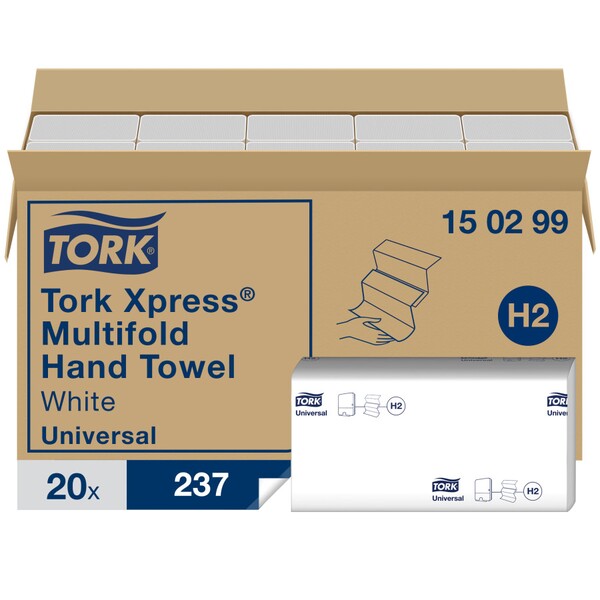 Tork Xpress Multifold Hand Towel, Case of 4740 Towels - 150299