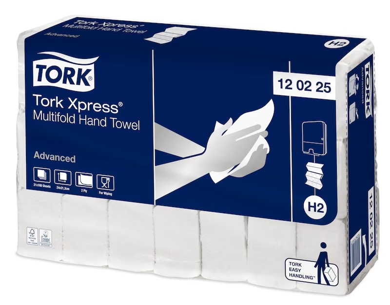 Tork Xpress® Multifold Hand Towels Advanced Z-fold – 120225