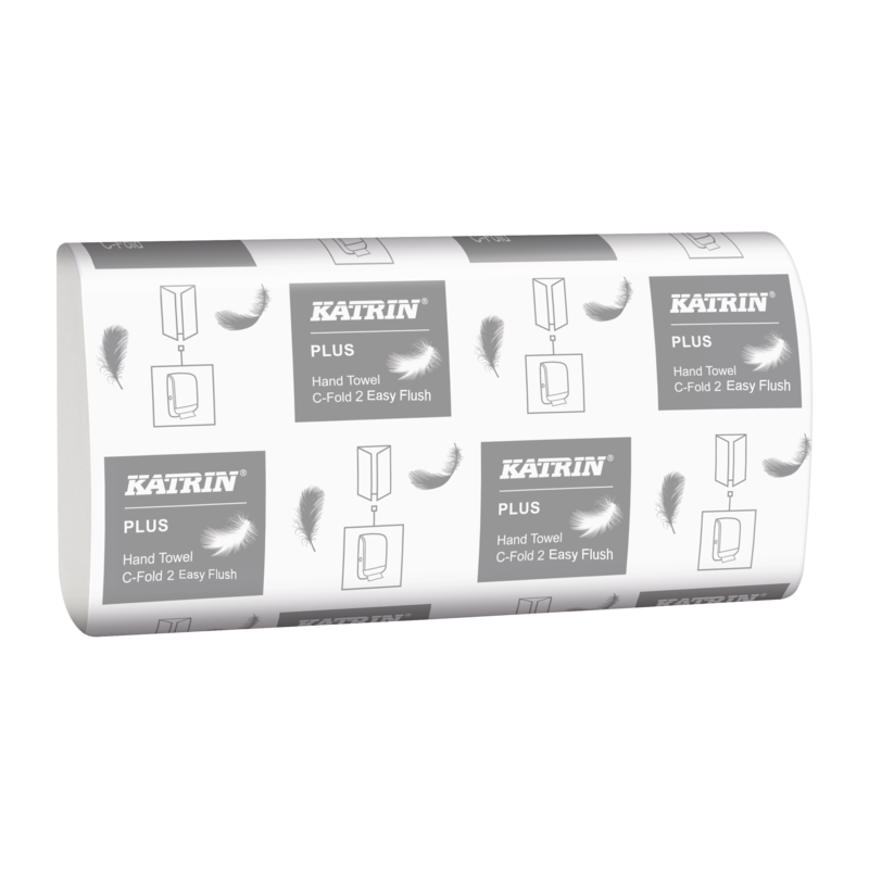 Katrin Plus C-Fold Easy Flush Hand Towels - Case of 2250 Towels - 31535