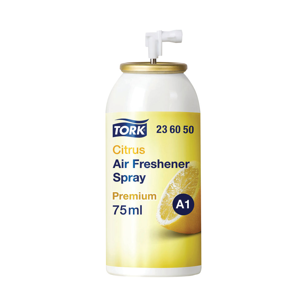 Tork Citrus Air Freshener Spray 75ml, Case of 12 - 236050