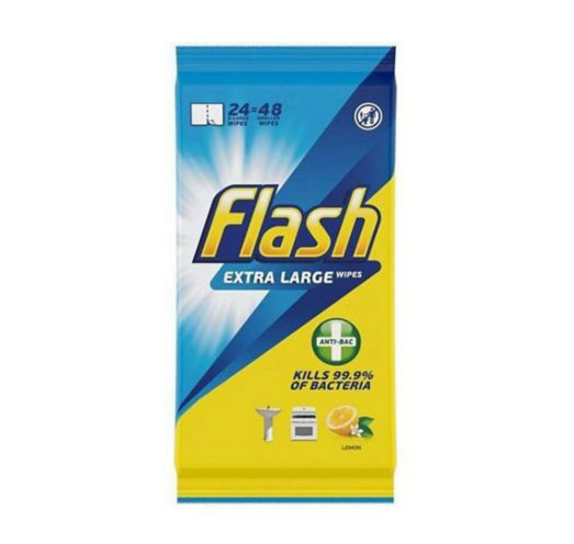Flash Anti-Bacterial Wipes, Pack of 24