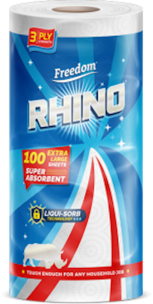 Rhino 3Ply Kitchen Roll, Case of 6 - RHKT101