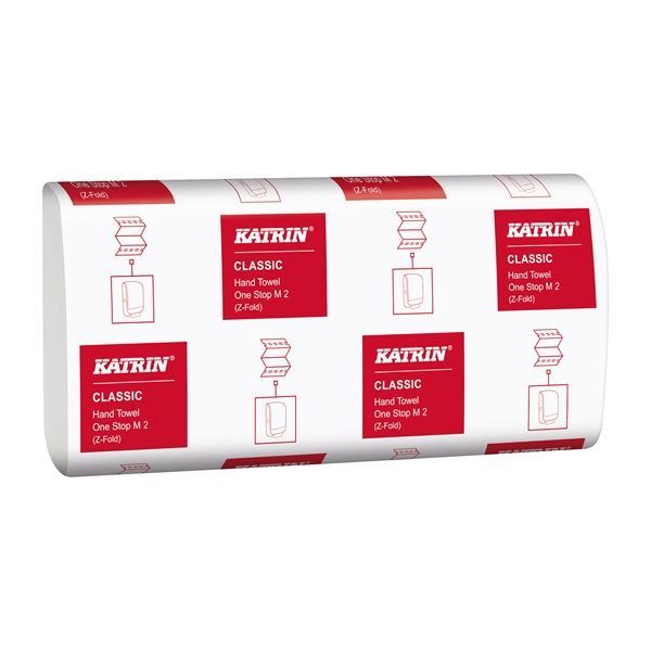 KATRIN Z-Fold 2-Ply M2 Hand Towels, Case of 4000 - 61617 / AE264