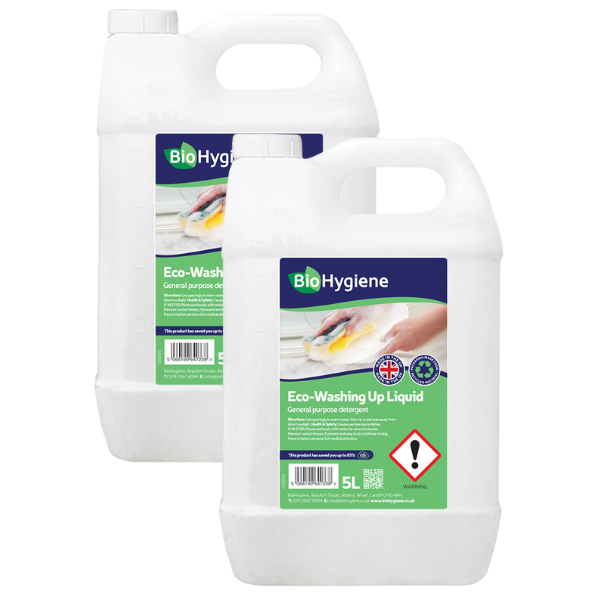 BioHygiene Eco-Washing Up Liquid - 2 x 5 Litre