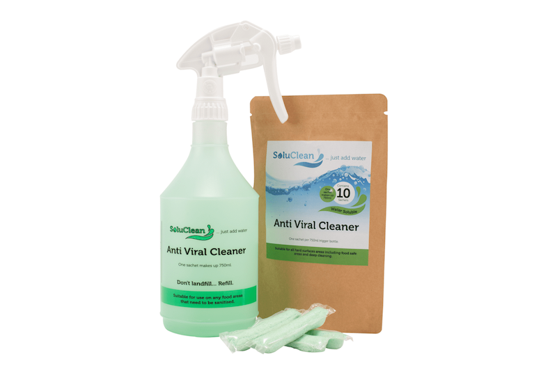 soluCLEAN Anti-Viral Disinfectant Cleaner Trigger Spray Bottle - 750ml - SCPPBOTTLE750AVC