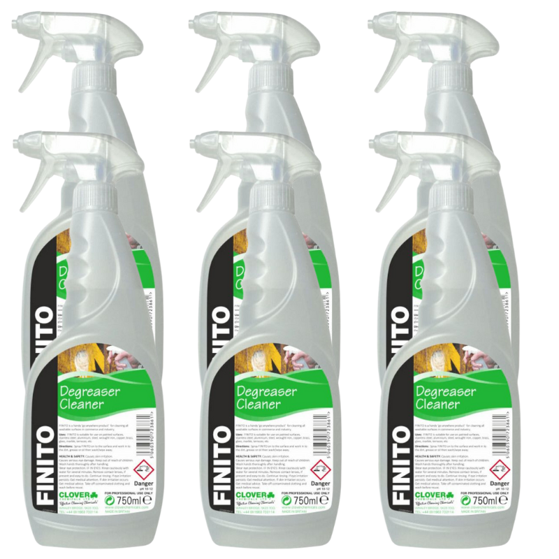 Clover Finito Degreaser, Pack of 6 x 750ml