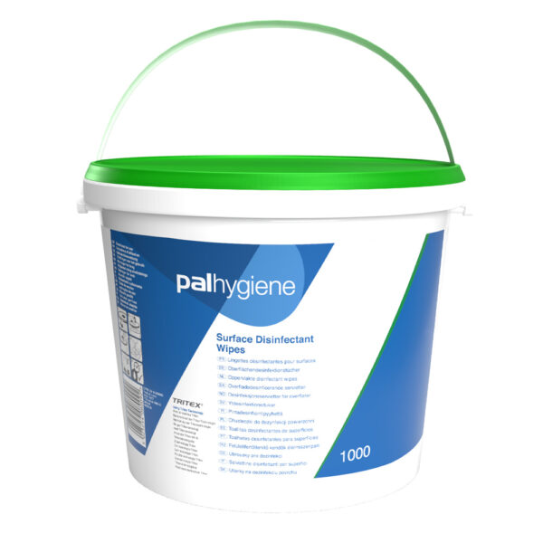 Pal Food Safe Surface Disinfectant Wipes – Large Tub 1000 Wipe, Case of 2