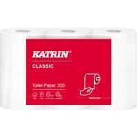Katrin Classic White 320 Sheet Tilet Rolls Case of 36 Rolls - 96245