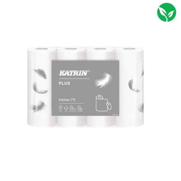 Katrin Plus Kitchen Rolls 75 (Pack of 32) - 225960