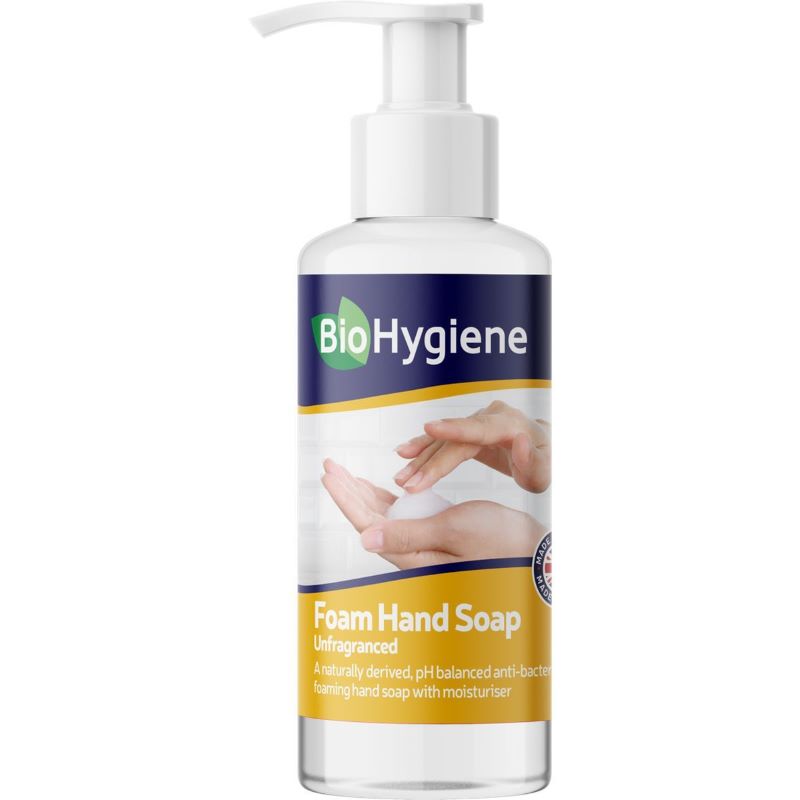 BioHygiene Foam Hand Soap Unfragranced, Pack of 6 x 500ml - BH229