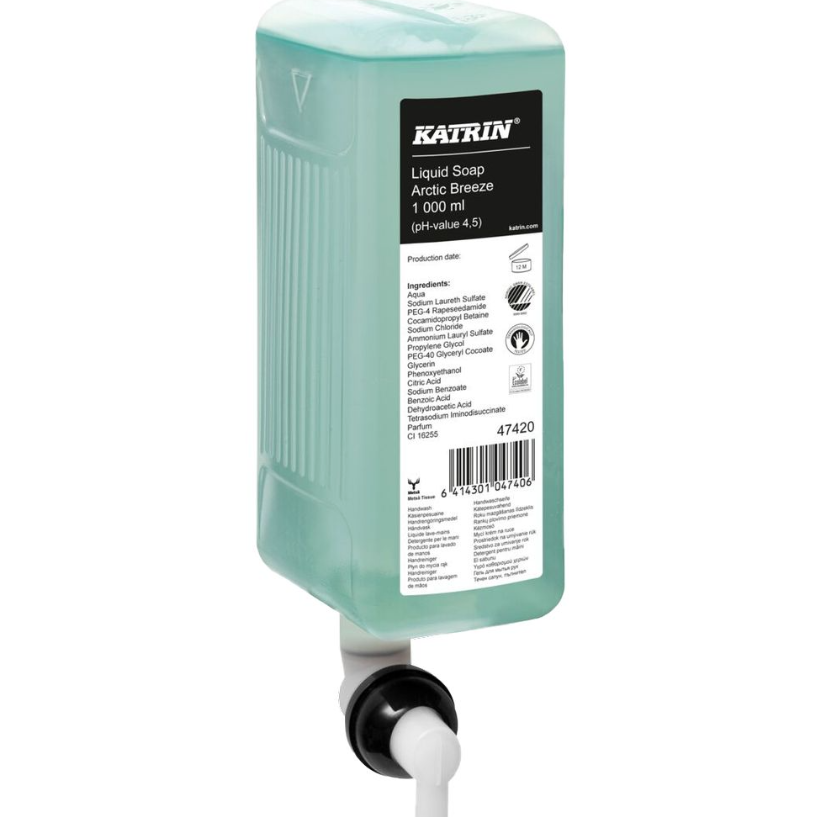 Katrin Arctic Breeze Liquid Soap 1 Litre, Case of 6 - 47420