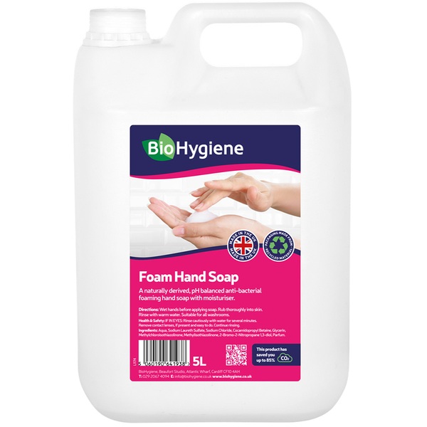 BioHygiene Fragranced Foam Hand Soap, 5 Litre - BH151