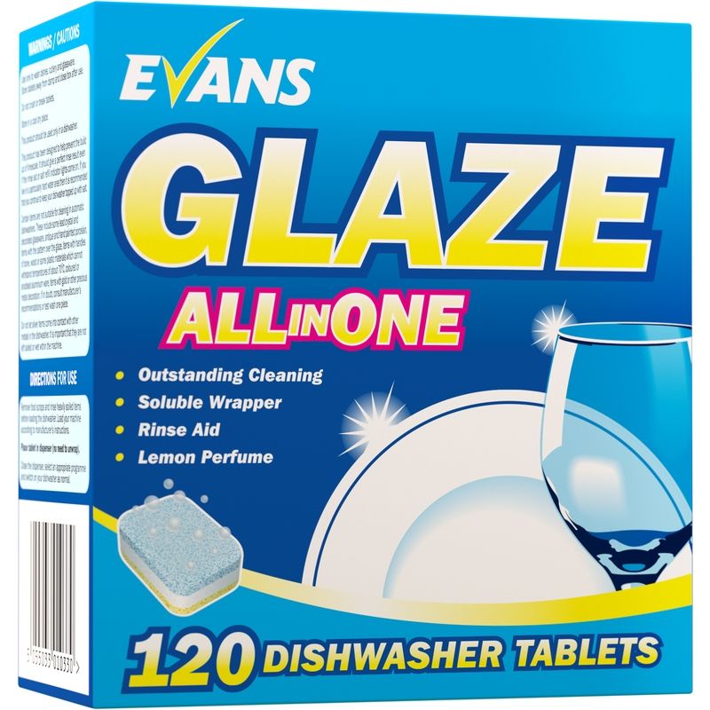 Glaze All-in-One Dishwasher Tablets, Pack of 120 - BB171